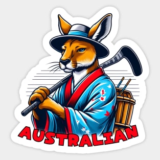 Ice hockey kangaroo Sticker